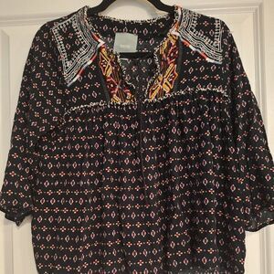 Anthropologie MAEVE Women Boho Blouse Top Tunic‎ size XS